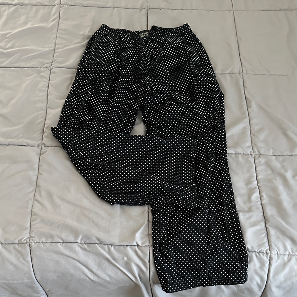 Victoria's Secret Black Polka Dot Pajama Pants